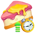 Cake Clock - game element - High Resolution PNG