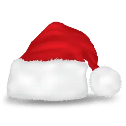 Santa Claus Hat - holiday - Christmas - Transparent Background PNG