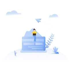 Blue Hill with Small Figure - technology - PNG Images