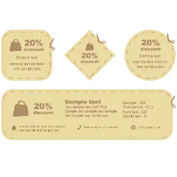 Discount Label - text - PNG
