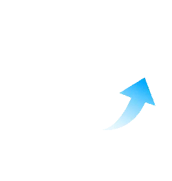 Blue Arrow - graphic design - icon - Transparent Background PNG