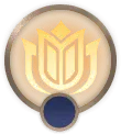 Golden Lotus Badge - lotus - PNG