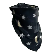 Moon and Star Scarf - night sky - High Resolution PNG