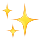 Golden Stars - holiday - glowing - Free PNG