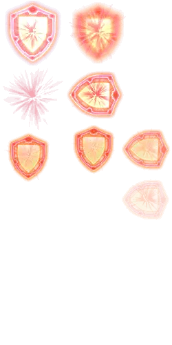 Energy Shield - red - Transparent Background PNG