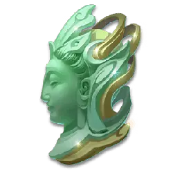 Green Goddess Head - decorative item - Lossless PNG