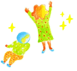 Space Mom and Baby - mother and child - No Watermark PNG