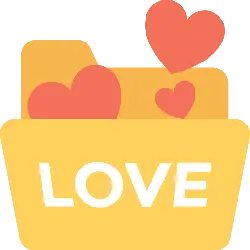 Love Folder - folder - Transparent Background PNG