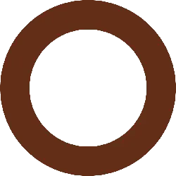 Brown Ring - graphic design - PNG
