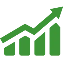 Ascending Arrow Bar Chart - development - High Resolution PNG