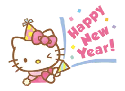 Hello Kitty - new year - High Resolution PNG