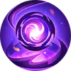 Purple Energy Sphere - vortex - No Background PNG