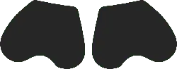 Black Ears - graphic design - PNG