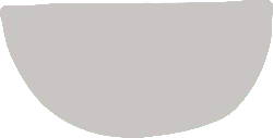 Gray Semi-circle - geometric shape - PNG