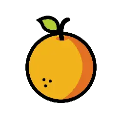 Orange - leaf - color - PNG