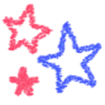 Colorful Stars - Lossless PNG