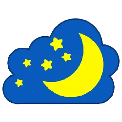 Moon and Stars - High Download Count PNG