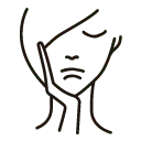 Thinking Girl - girl - PNG