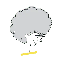 Thinking Person - line - Transparent Layer PNG