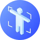 Blue Circle Human Icon - icon - Lossless PNG