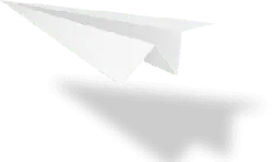 Paper Airplane - black background - No Background PNG
