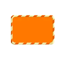 Orange Warning Sign - sign - Transparent Layer PNG
