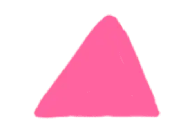 Pink Triangle - geometric - High Resolution PNG
