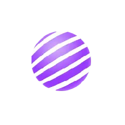 Striped Ball - purple - High Resolution PNG