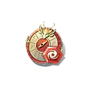 Dragon Clock - red - Free PNG