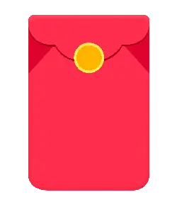 Red Envelope - new year - yellow - Transparent Background PNG
