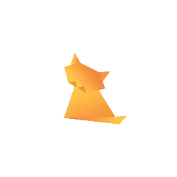 Origami Cat - animal - Lossless PNG
