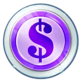 Dollar Sign - logo - purple - Free PNG