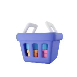 Shopping Basket - plastic - cartoon - No Watermark PNG