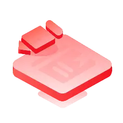 Red Block Icon - graphic design - PNG
