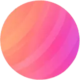Pink Planet - gradient - Free PNG