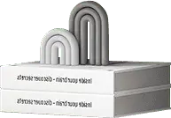 White Arch Sculpture - modern art - High Resolution PNG