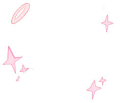 Pink Stars - glowing - PNG