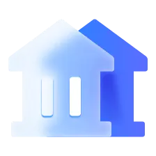 Bank Icon - white - Transparent Layer PNG