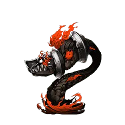 Flaming Skull Snake - machinery - Free PNG