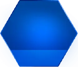 Blue Hexagon - No Background PNG