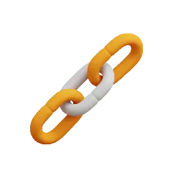 Chain - orange - No Watermark PNG