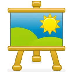 Painting on Easel - grass - Free PNG
