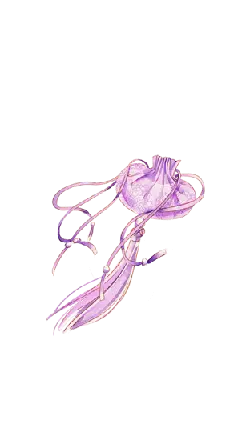 Purple Jellyfish - glowing - Lossless PNG