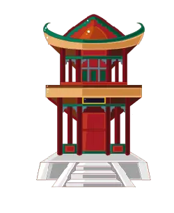 Traditional Chinese Architecture - gold - PNG Images