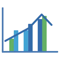 Bar Chart - growth - statistics - Transparent Layer PNG