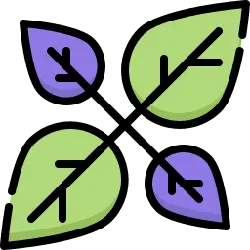 Four Leaf Clover - purple - High Resolution PNG