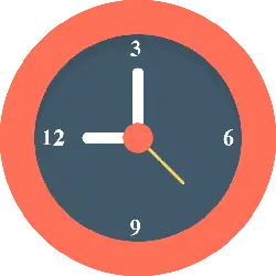 Clock - circle - hands - PNG Images