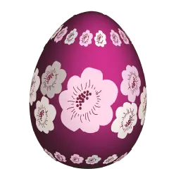 Cherry Blossom Egg - pink - No Background PNG