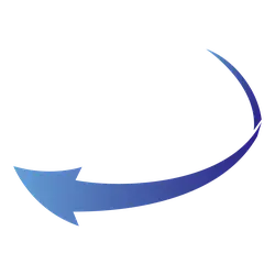 Blue Arrow - gradient - Free Download PNG