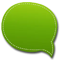 Green Speech Bubble - graphic - High Resolution PNG